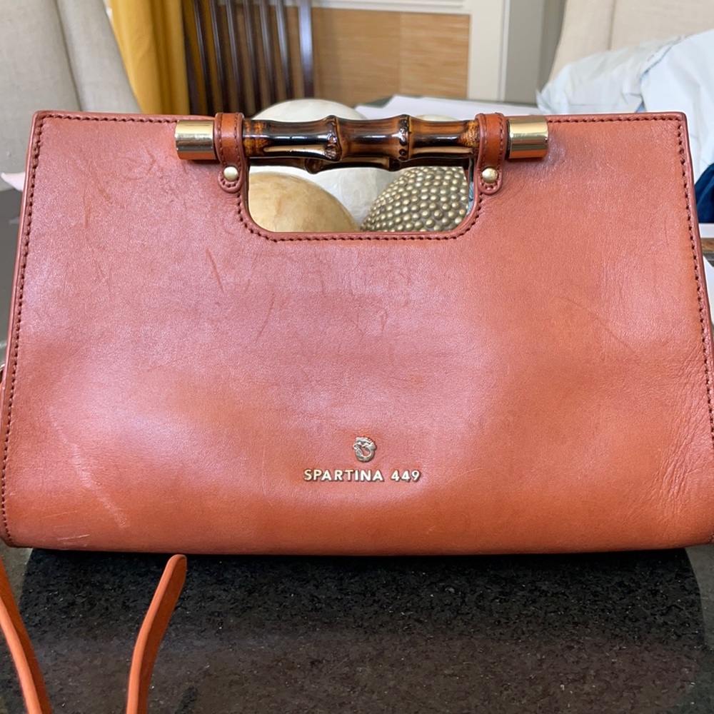 Spartina bamboo crossbody clutch